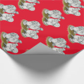 Silkie Bantam Splash Chickens Geschenkpapier (Ecke)