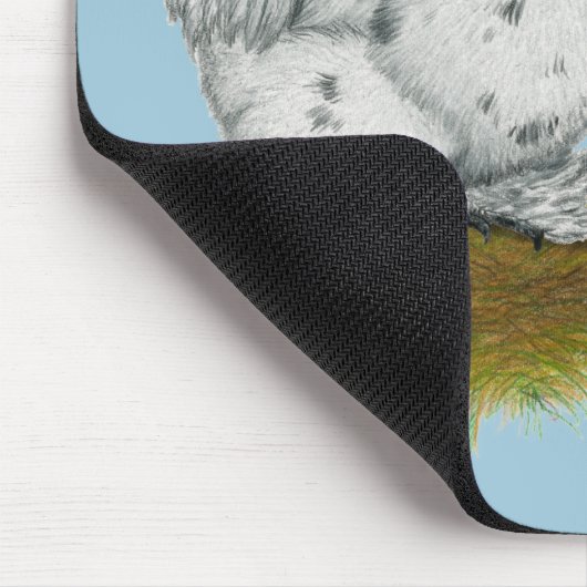 Silkie Bantam Splash Chickens Mousepad (Ecke)