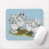 Silkie Bantam Splash Chickens Mousepad (Mit Mouse)