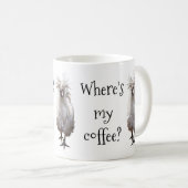 Silkie Bantam Wo ist mein Kaffee Kaffeetasse (VorderseiteRechts)