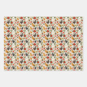 Silkie Chicken Christmas Wrapping Papers Set of 3 Geschenkpapier Set (Vorderseite)