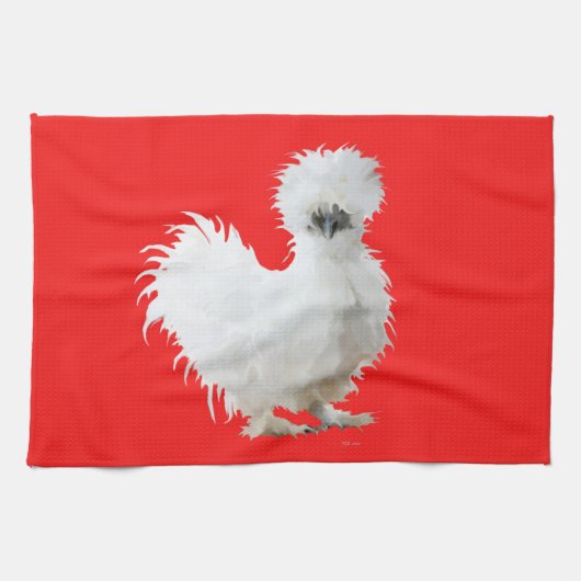 Silkie Chicken Geschirrtuch (Horizontal)
