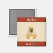 Silkie Chicken Hen Niedlich Classy Kühlschrank Mag Magnet (Vorderseite/Rückseite)