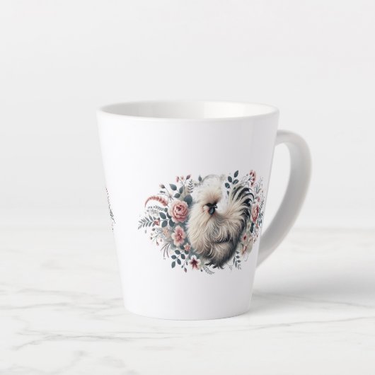 Silkie Chicken Latte/Tee-Tasse Milchtasse (Rechte Ecke)