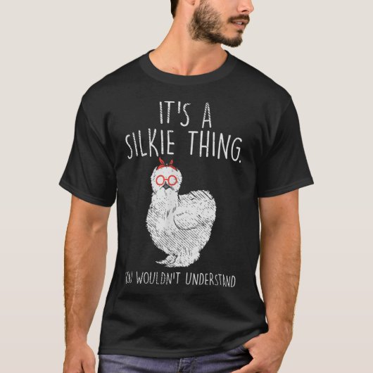Silkie Chicken lustiges Huhn T-Shirt (Vorderseite)