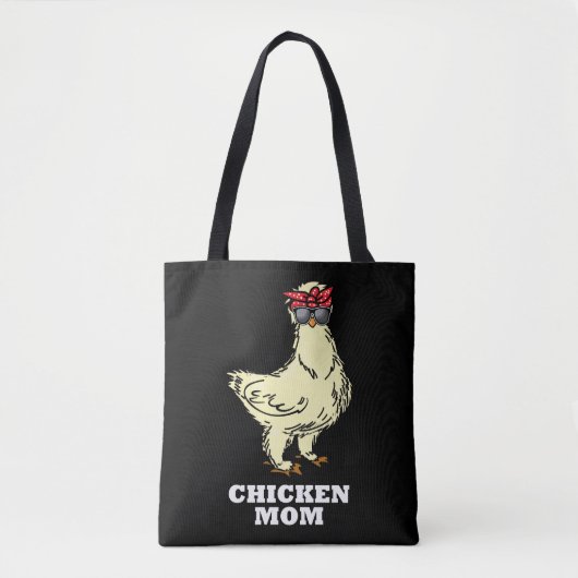 Silkie Chicken Mama Funny Chicken Bauer Mutter Tasche (Vorderseite)