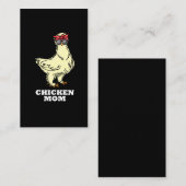 Silkie Chicken Mama Funny Chicken Bauer Mutter Visitenkarte (Vorne/Hinten)