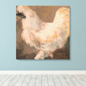 Silkie Chicken Stretched Leinwand Painting by Jac (Insitu (Holzboden))