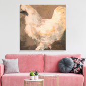 Silkie Chicken Stretched Leinwand Painting by Jac (Insitu (Wohnzimmer))