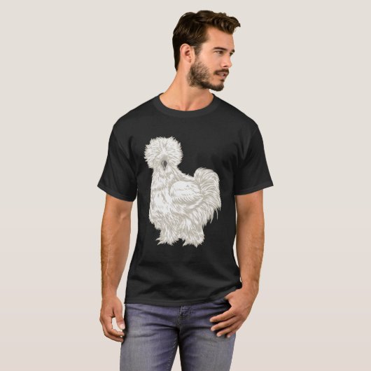 Silkie Chicken T-Shirt (Vorne ganz)