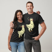Silkie Chicken Wear Headphone T-Shirt (Unisex)