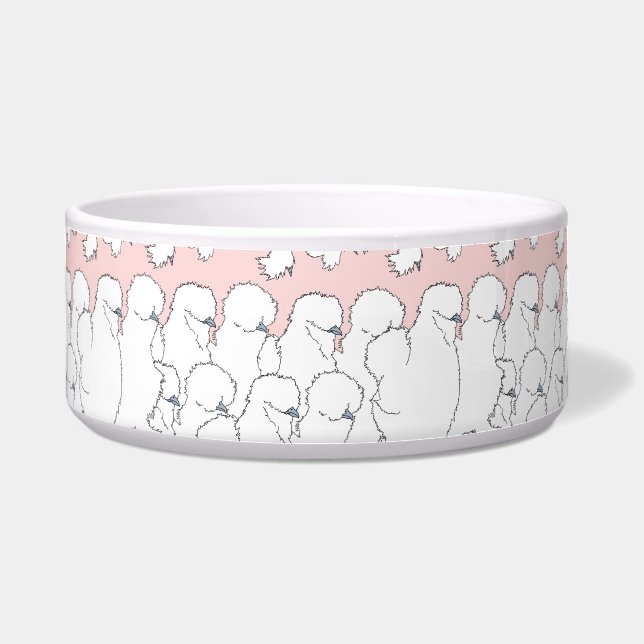 Silkie Chickens Pet Bowl Napf (Vorderseite)