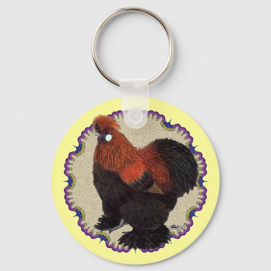 Silkie Circle Schlüsselanhänger (Vorderseite)