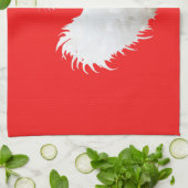 Silkie-Huhn auf Rot Geschirrtuch (Gefaltet)