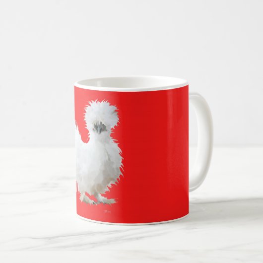 Silkie Huhn Kaffeetasse (VorderseiteRechts)