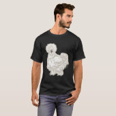 Silkie-Huhn T-Shirt (Vorne ganz)