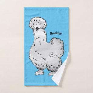 Silkie-Hühner-Cartoon Badhandtuch Set