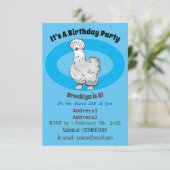 Silkie-Hühner-Cartoon Einladung (Stehend Vorderseite)