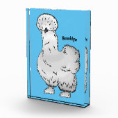 Silkie-Hühner-Cartoon Fotoblock (Rechts)