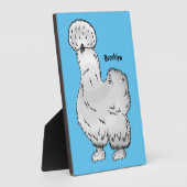 Silkie-Hühner-Cartoon Fotoplatte (Seite)