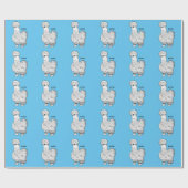 Silkie-Hühner-Cartoon Geschenkpapier (Flach)