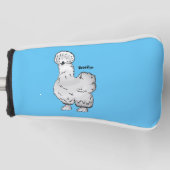 Silkie-Hühner-Cartoon Golf Headcover (Vorderseite)