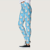 Silkie-Hühner-Cartoon Leggings (Links)