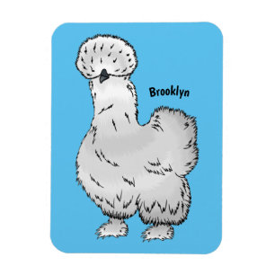 Silkie-Hühner-Cartoon Magnet