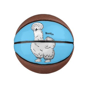 Silkie-Hühner-Cartoon Mini Basketball