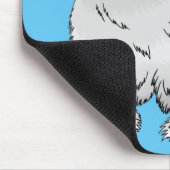 Silkie-Hühner-Cartoon Mousepad (Ecke)
