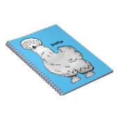 Silkie-Hühner-Cartoon Notizblock (Rechte Seite)