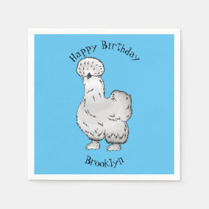 Silkie-Hühner-Cartoon Serviette