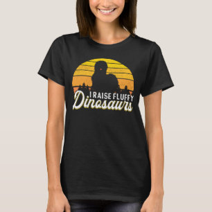 Silkie-Hühnerzüchter Ich ziehe Dinosaurier auf Chi T-Shirt