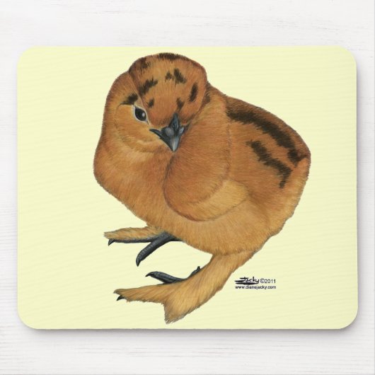 Silkie Red Chick Mousepad (Vorne)