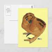 Silkie Red Chick Postkarte (Vorne/Hinten)