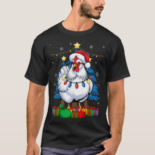 Silkie Seidenhuhn Lustige Weihnachtsgrafik _1 T-Shirt