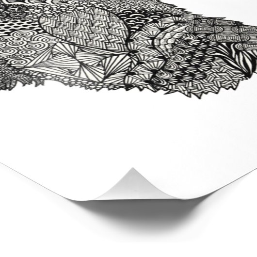 Silkie-Showgirl-Printwerbung Fotodruck (Ecke)