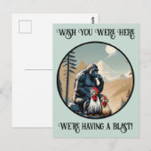 “Silkie Summit Selfie” Cheesy Chicken Postkarte (Vorne/Hinten)