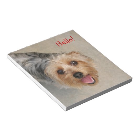 Silkie Terrier Notizblock (angewinkelt)