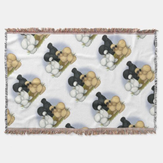 Silkie Trio Decke (Vorderseite)