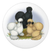 Silkie Trio Keramikknauf (Vorderseite)