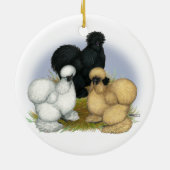 Silkie Trio Keramikornament (Hinten)