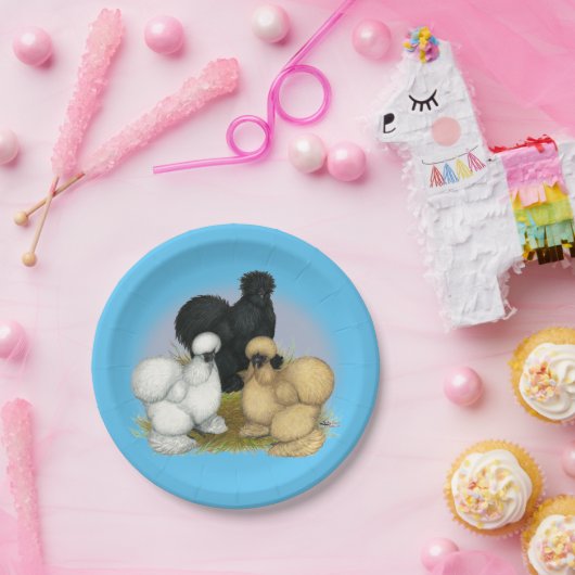 Silkie Trio Pappteller (Party)