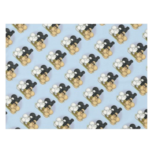 Silkie Trio Tischdecke (Vorderseite (Horizontal))