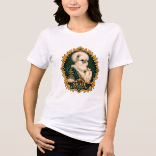Silkie Vertraute Vintage Aristokratisches Hühnerpo Tri-Blend Shirt