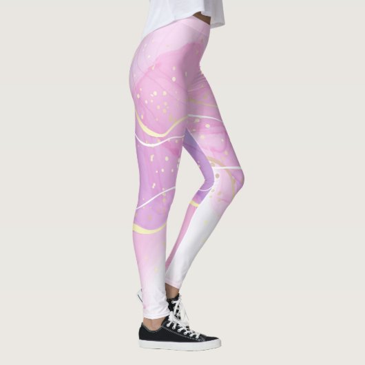 Silkier Bantam Glitzer Türkis mit eigener Marke Leggings (Rechts)