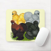 Silkies:  Sortierte Hähne Mousepad (Mit Mouse)