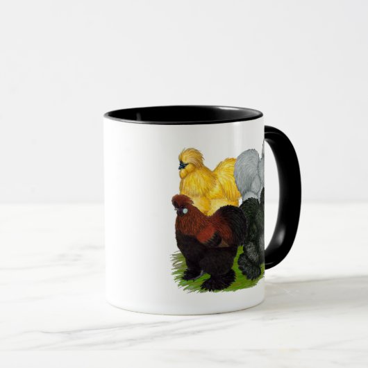 Silkies: Sortierte Hähne Tasse (VorderseiteRechts)
