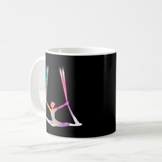 Silks Circus Yoga Kaffeetasse (Vorderseite Links)