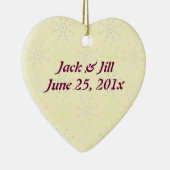 Silktones Sahnehochzeit Keramikornament (Rechts)